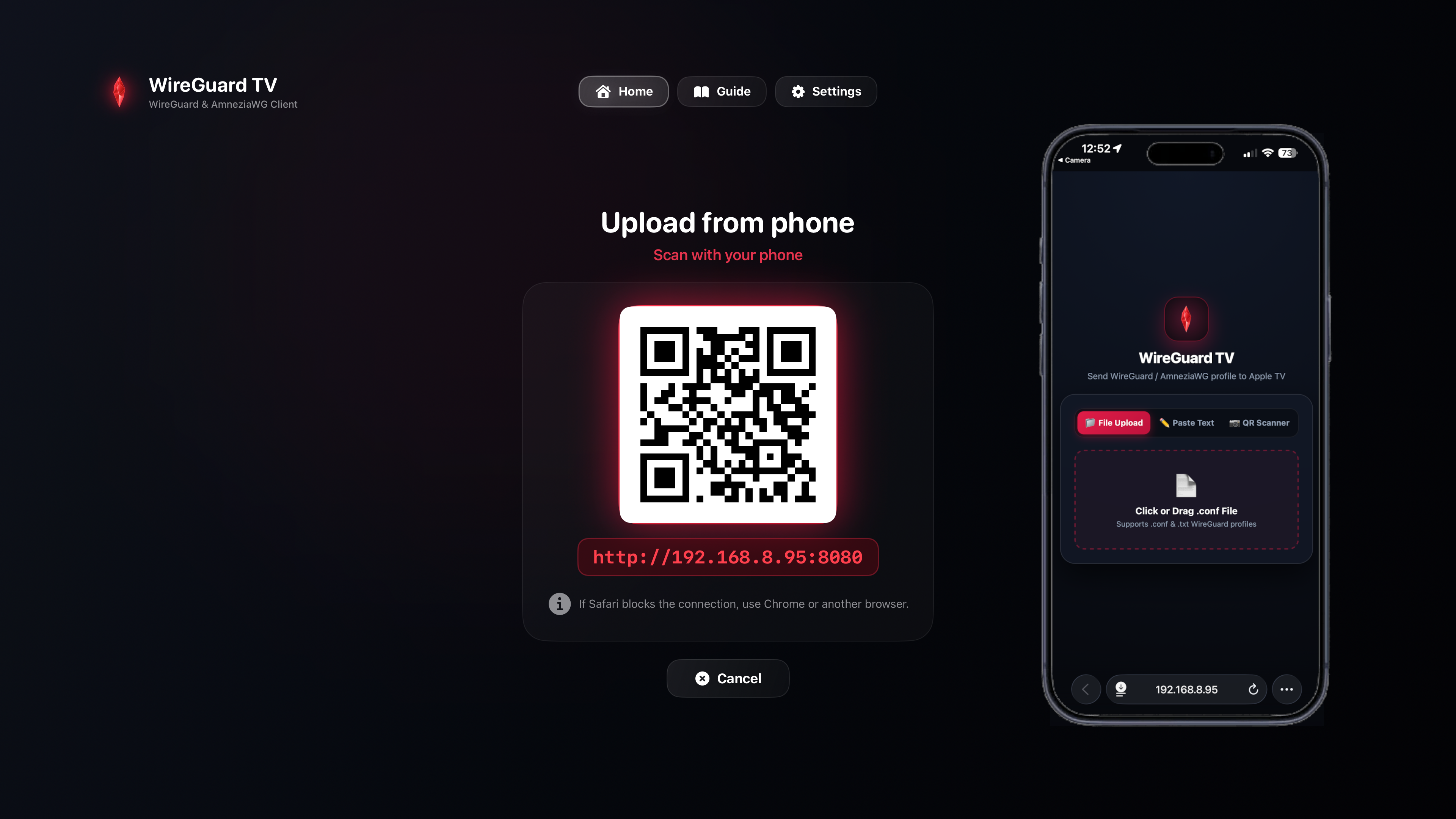 Scan QR Code Profile Setup